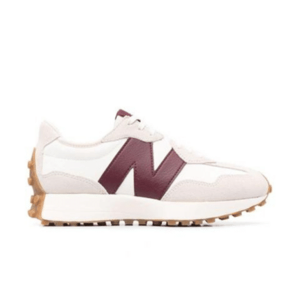 New Balance 327 beige and Burgundy