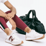 New Balance 327 beige and Burgundy