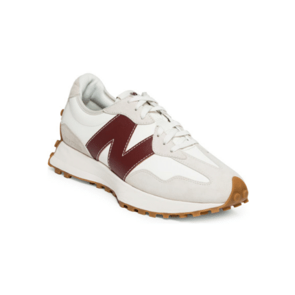 New Balance 327 beige and Burgundy