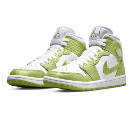 Nike Air Jordan 1 Mid Green Python