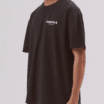 Essentials T Shirt Boxy Black White Logo