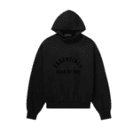 FOG Essentials Hoodie Black Velvet Logo