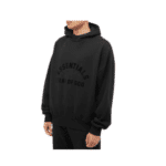 ⁦FOG Essentials Hoodie Black Velvet Logo⁩ – תמונה ⁦4⁩
