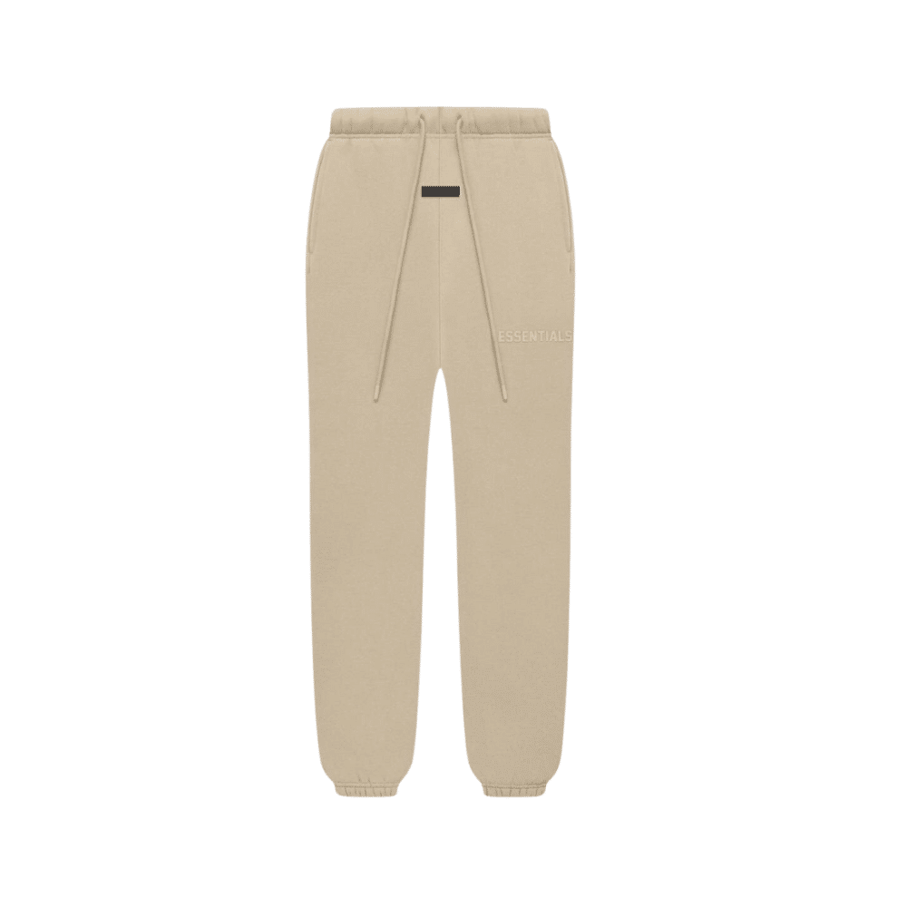 מכנס באז מעודכן Essentials Long Sweatpants “Jet Beige” - Image 1