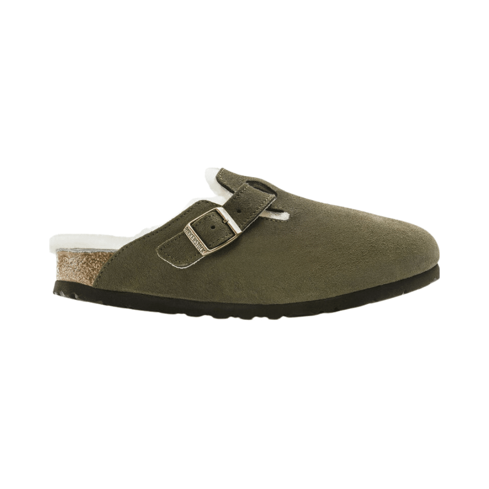 Untitled design - 2024-01-25T093844.792 Birkenstock Boston Shearling Fur Olive – תמונה 1