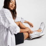 ⁦Converse All Stars Low Lift Platform white- נעלי אולסטאר⁩ – תמונה ⁦8⁩