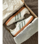⁦Adidas Samba Og White Silver Green - אדידס סמבה⁩ – תמונה ⁦3⁩