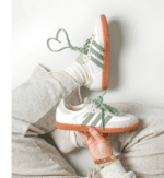 ⁦Adidas Samba Og White Silver Green - אדידס סמבה⁩ – תמונה ⁦4⁩