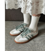 ⁦Adidas Samba Og White Silver Green - אדידס סמבה⁩ – תמונה ⁦5⁩