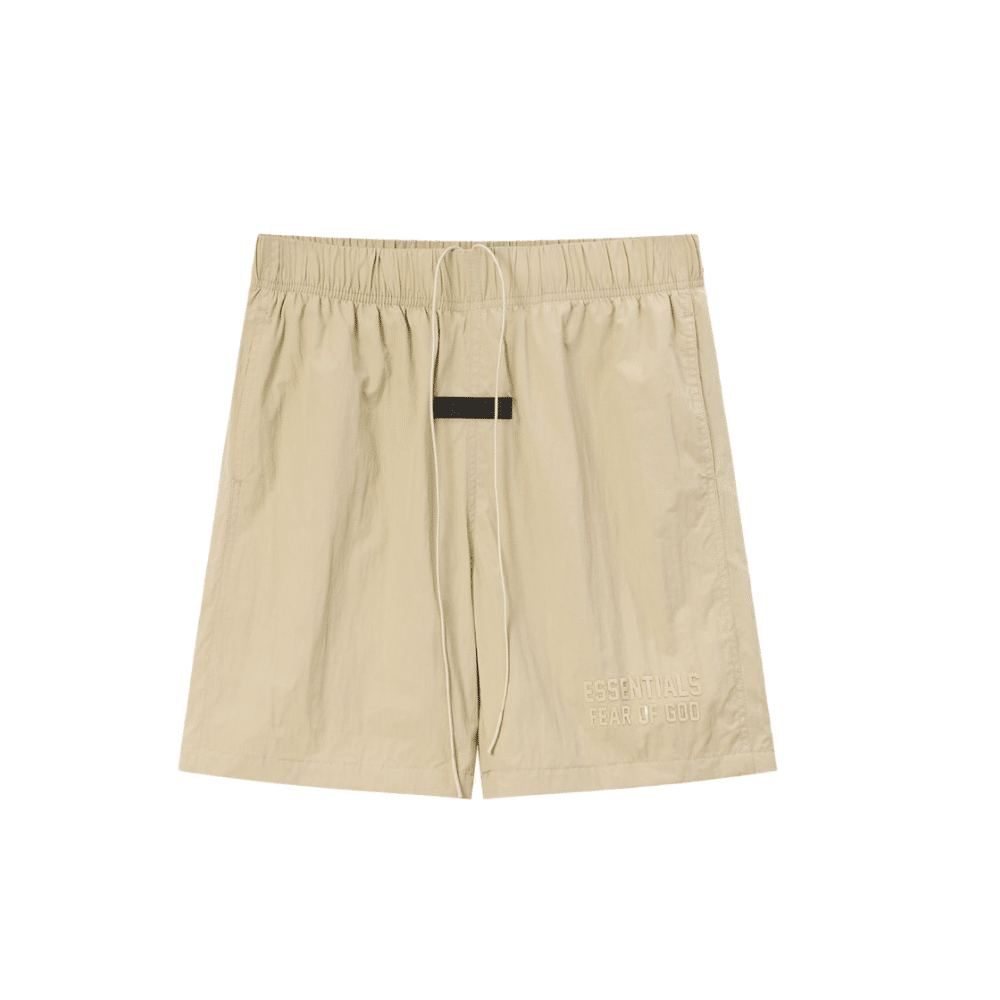 111 Essentials Fear Of God Nylon Shorts Beige – תמונה 1