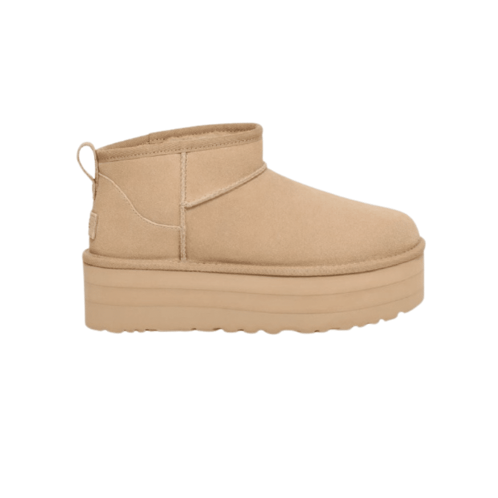 ugg ultra mini Ugg Classic Ultra Mini Platform Beige - נעלי האג – תמונה 1